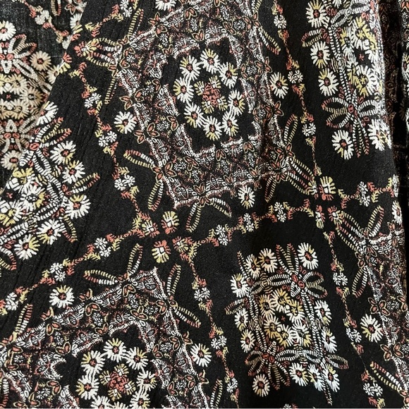 Vtg Jody California Geometric Floral Open Front Shawl - Size 1X (?) No Size Tag - Picture 4 of 7